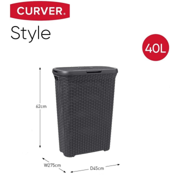 Кошик для білизни Natural Style 40 л коричневий