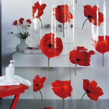 Шторка для душу, вінілова SPIRELLA POPPY