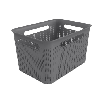 Кошик для зберігання речей Rotho Brisen Box 16L сірий (10239)