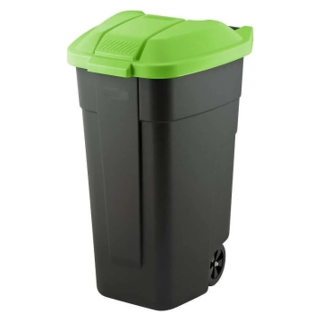 Контейнер для сміття на коліщатах 110L чорний