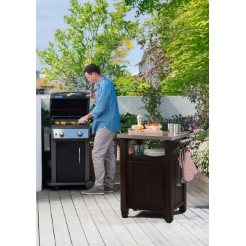 Столик для барбекю Keter Unity 105L коричневий
