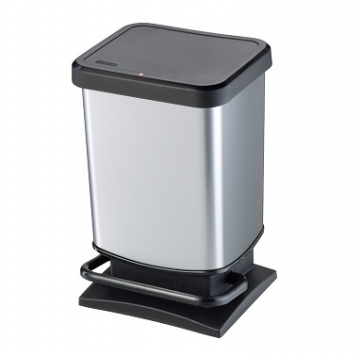 Відро для сміття Rotho "Paso" 20L (17540) сріблястий