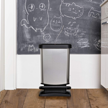 Відро для сміття Rotho "Paso" 20L (17540) сріблястий
