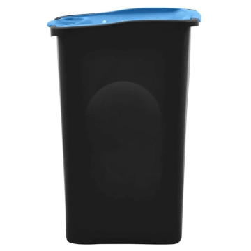 Сміттєвий пластиковий бак з синьою відкидною кришкою Stefanplast Ecogreen 50L (70652)