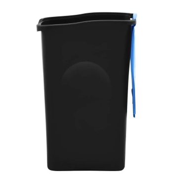 Сміттєвий пластиковий бак з синьою відкидною кришкою Stefanplast Ecogreen 50L (70652)