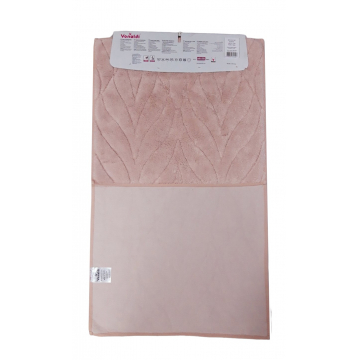 Набор ковриков для ванной хлопок Vonaldi Elegant Acelya 60*100+60*50 пудра