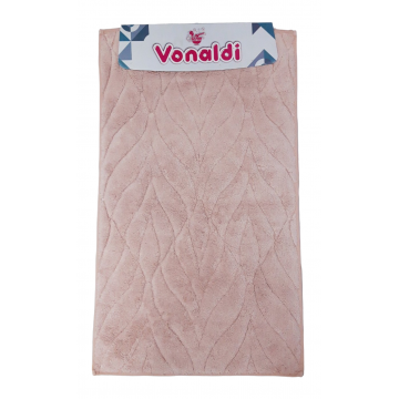 Набор ковриков для ванной хлопок Vonaldi Elegant Acelya 60*100+60*50 пудра
