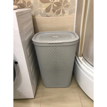 Кошик для білизни пластиковий Curver Infiniti 60л 04754 сірий