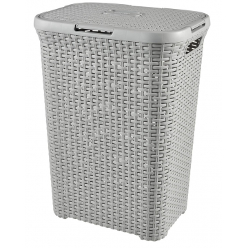 Корзина для белья «Natural Style» 60L светло-серый