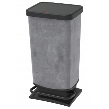 Відро для сміття Rotho "Paso" 40L (17541) бетон