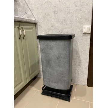 Відро для сміття Rotho "Paso" 40L (17541) бетон