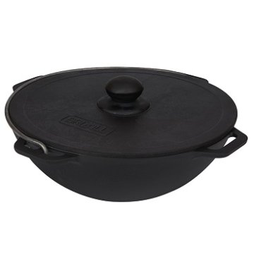 Котел азіатський Brizoll з чавунною кришкою-сковорідкою 8 л (KA08-3)