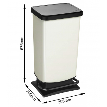 Відро для сміття Rotho "Paso" 20L (17541) білий