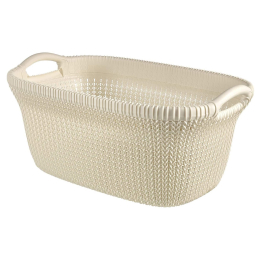 Корзина для постиранного белья Curver «Knit» 40L (03677) кремовый