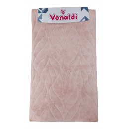 Набор ковриков для ванной хлопок Vonaldi Elegant Acelya 60*100+60*50 пудра