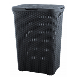 Корзина для белья «Natural Style» 60L темно-серый