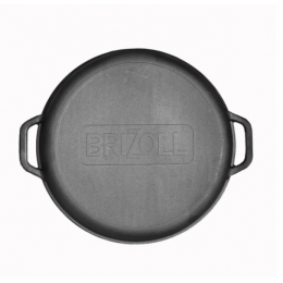 Котел азіатський Brizoll з чавунною кришкою-сковорідкою 12 л (KA12-3)